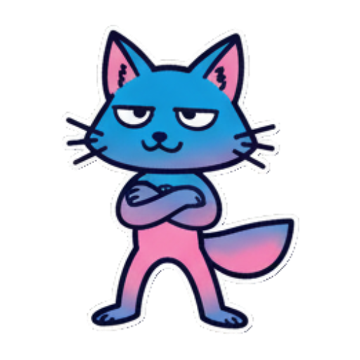 害羞双手合十闪闪发光 Peace Cat's Daily Moods sticker for expressive chats and social replies.