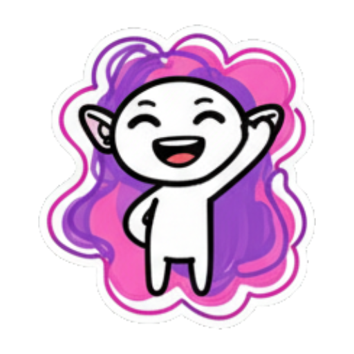 小精灵开心地挥手打招呼 Chibi Elf Daily Mix sticker for expressive chats and social replies.