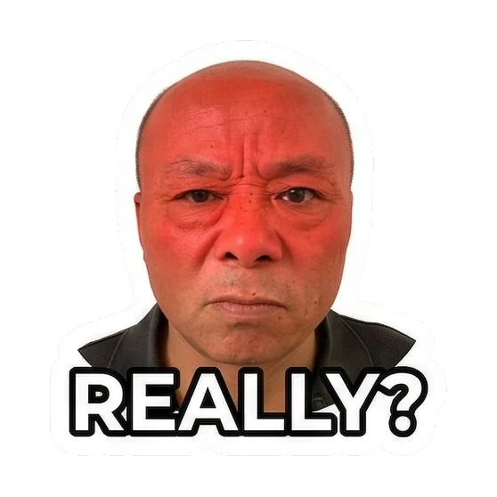 Sticker 4 from AI Sticker Pack, designed for expressive chats, social replies, and everyday reactions.