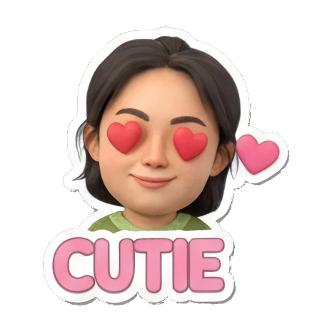 轻松幽默，适合朋友互动 Cute Girl's Daily Moods sticker for expressive chats and social replies.