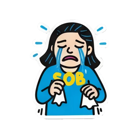 Sticker 13 from AI Sticker Pack, designed for expressive chats, social replies, and everyday reactions.
