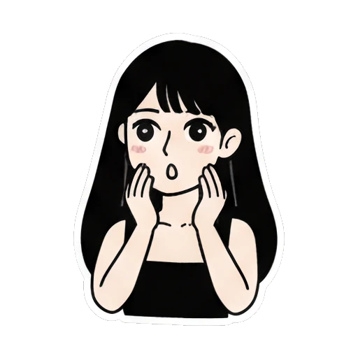 Girl looking shocked saying Seriously Daily Life of a Cool Girl sticker for expressive chats and social replies.