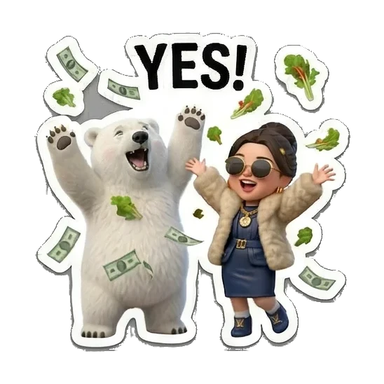 cartoon wave Sticker Pack 6b2f22e9 sticker for expressive chats and social replies.