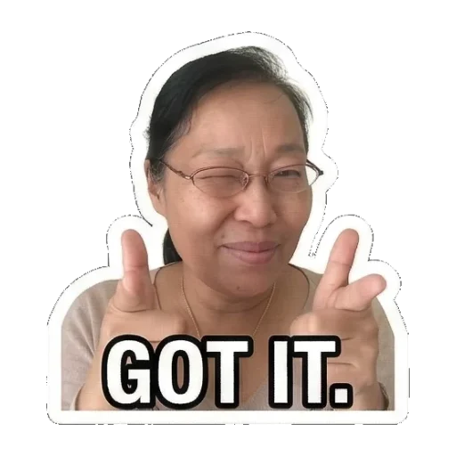理解并比划GOT IT. Mom's Daily Reactions sticker for expressive chats and social replies.