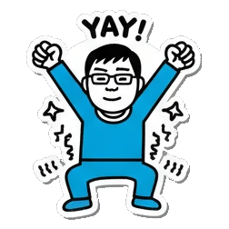 Sticker 3 from AI Sticker Pack, designed for expressive chats, social replies, and everyday reactions.