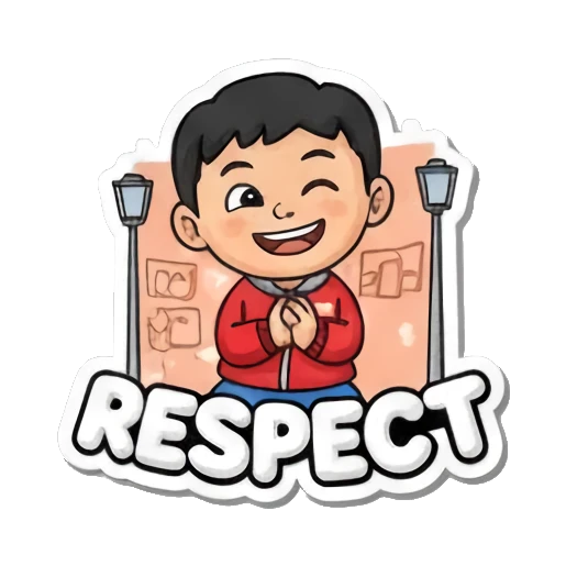 Boy looking cool and confident Street Style Hip-Hop Boy sticker for expressive chats and social replies.