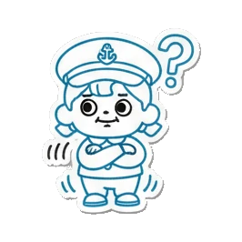 水手困惑问号 Sailor's Expressive Adventures sticker for expressive chats and social replies.