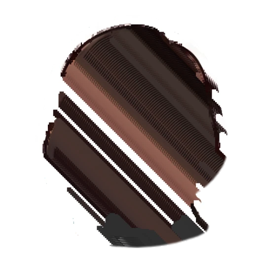 Brunette girl looking suspicious and annoyed with a side glance. Chibi Brunette Girl Daily sticker for expressive chats and social replies.