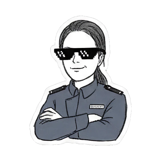 生气拒绝表情 Quirky Agent's Daily Reactions sticker for expressive chats and social replies.