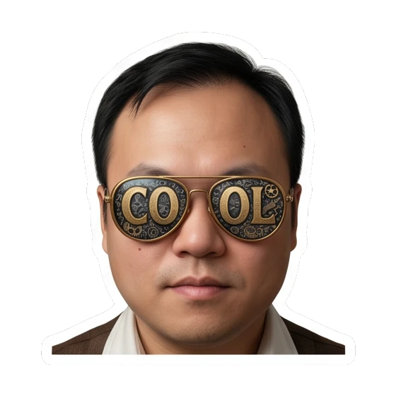 shocked expression Steampunk Gentleman Adventures sticker for expressive chats and social replies.