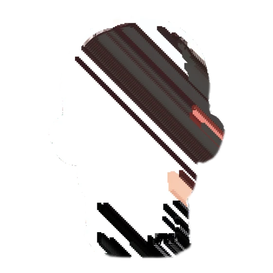 Embarrassed girl covering face with hands, feeling shy or awkward. Cheerful Little Girl Daily sticker for expressive chats and social replies.