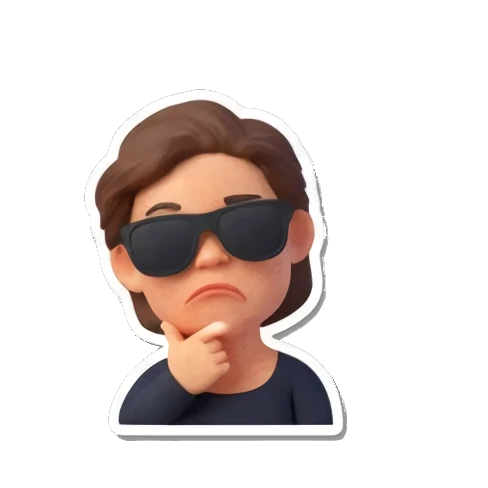 带文字的表情贴 Pop Mart Girl's Moods sticker for expressive chats and social replies.