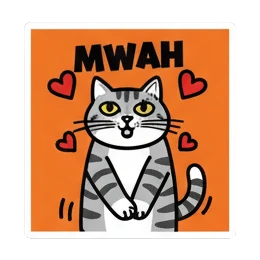 Sticker 7 from AI Sticker Pack, designed for expressive chats, social replies, and everyday reactions.
