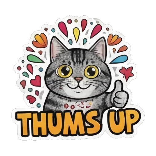 抱着爱心的猫咪 Sugar Skull Tabby sticker for expressive chats and social replies.