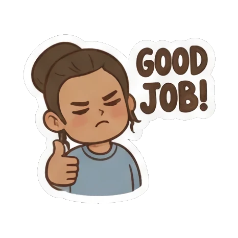 Tired girl needing coffee. Girl's Daily Vibes sticker for expressive chats and social replies.