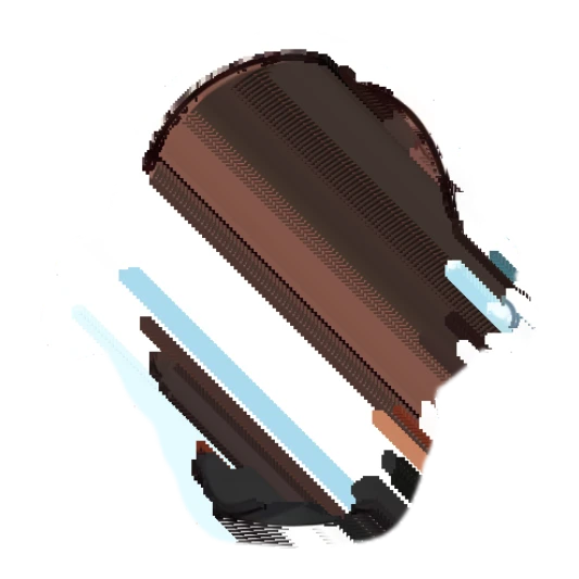 Brunette girl crying with large tears, looking sad and hugging herself. Chibi Brunette Girl Daily sticker for expressive chats and social replies.