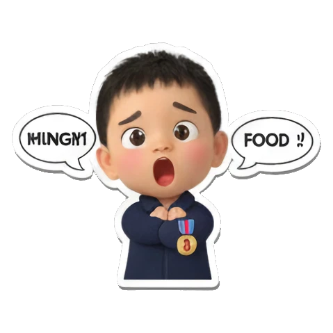 Proud boy with medal, 'I DID IT!' Chibi Boy's Daily Fun sticker for expressive chats and social replies.