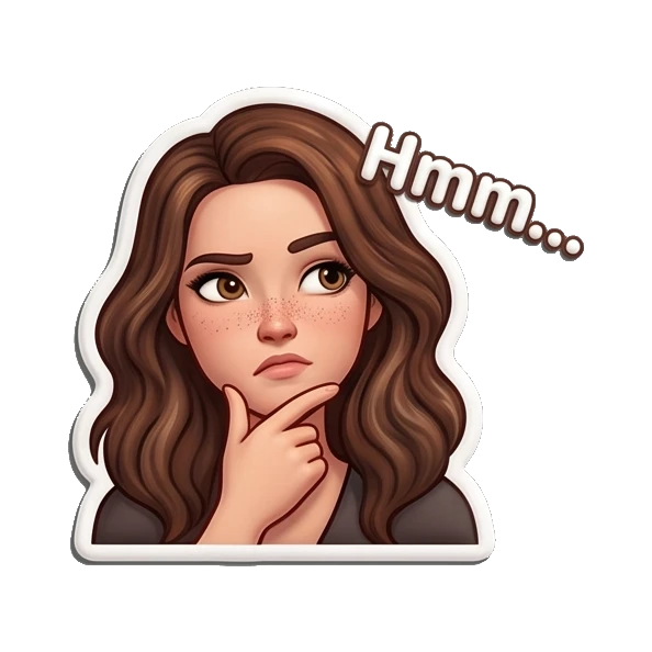 Cheerful girl clapping hands saying Clap. Playful Brunette Expressions sticker for expressive chats and social replies.