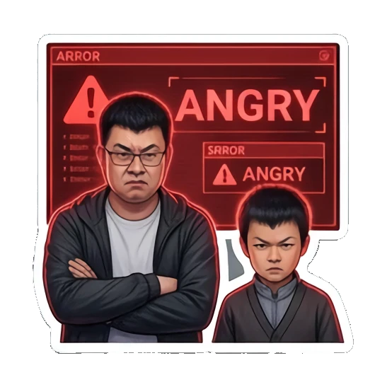 Sticker 4 from AI Sticker Pack, designed for expressive chats, social replies, and everyday reactions.