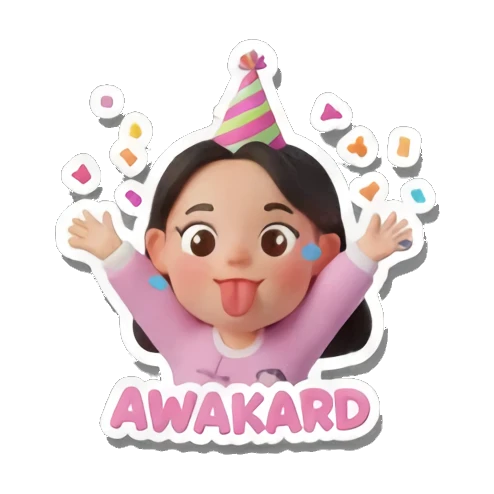 少女 大笑 Cheerful Girl Daily Life sticker for expressive chats and social replies.