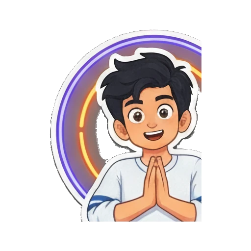 Boy making OK gesture with text OK Playful Boy Daily Vibes sticker for expressive chats and social replies.