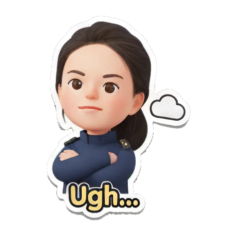 不开心抱怨 Chibi Girl's Mood Diary sticker for expressive chats and social replies.