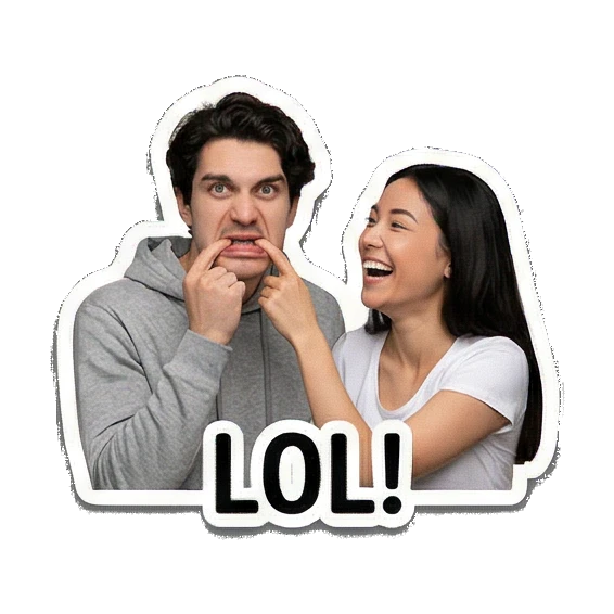 耸肩表示不知 Couple Daily Vibes sticker for expressive chats and social replies.