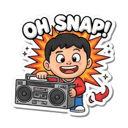 Boy doing a handstand Street Style Hip-Hop Boy sticker for expressive chats and social replies.