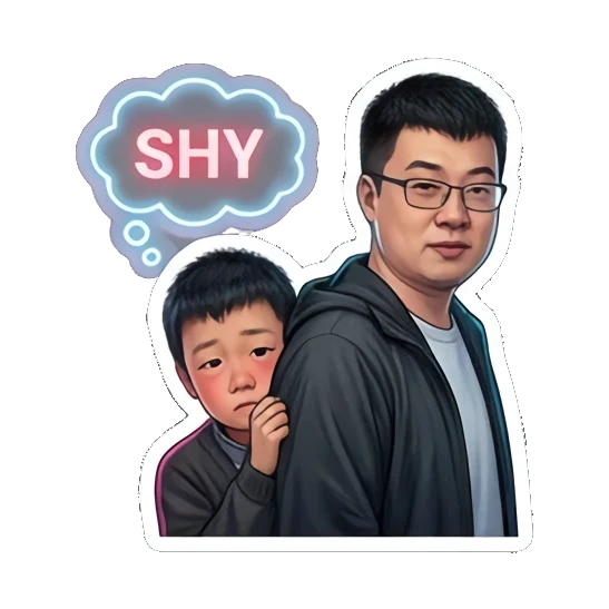 Sticker 5 from AI Sticker Pack, designed for expressive chats, social replies, and everyday reactions.