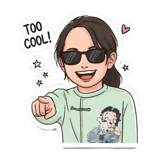 Surprised and speechless Daily Life of a Lively Girl sticker for expressive chats and social replies.
