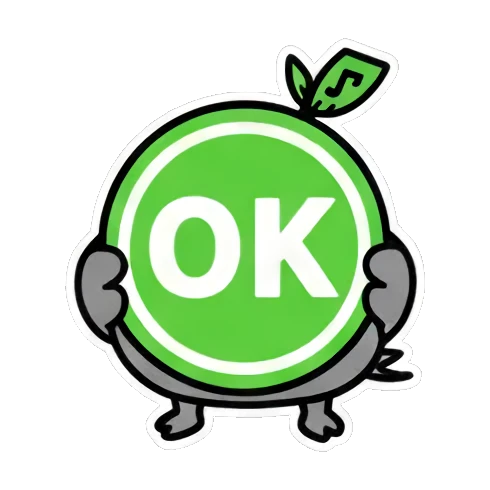 小鸟举着OK牌表示同意 Cute Bird Emotions sticker for expressive chats and social replies.