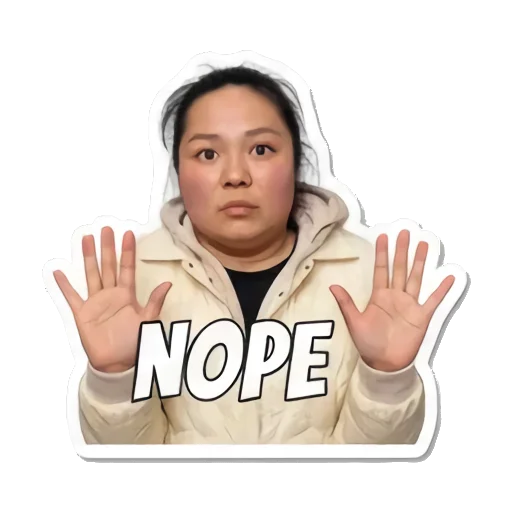 Sticker 6 from AI Sticker Pack, designed for expressive chats, social replies, and everyday reactions.