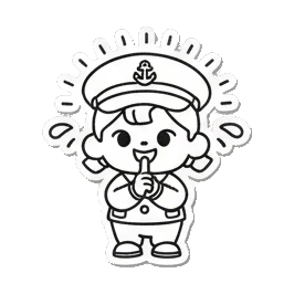 水手沮丧哭泣 Sailor's Expressive Adventures sticker for expressive chats and social replies.