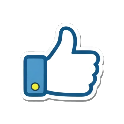 蓝色点赞手势图标 Playful Tabby Expressions sticker for expressive chats and social replies.