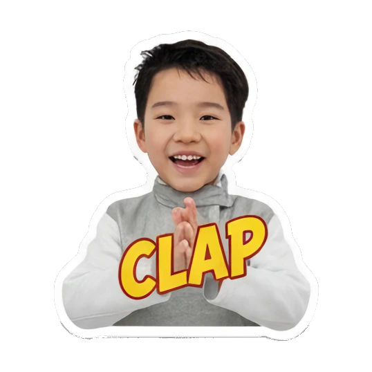 小男孩竖起大拇指点赞 Little Boy Expressions sticker for expressive chats and social replies.