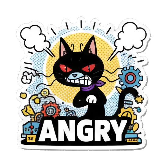 Sticker 4 from AI Sticker Pack, designed for expressive chats, social replies, and everyday reactions.