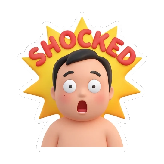 男孩表情震惊 Summer Boy Adventures sticker for expressive chats and social replies.