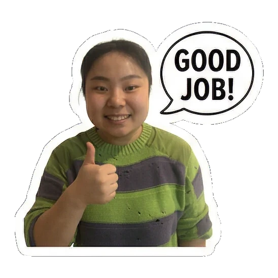 Sticker 1 from AI Sticker Pack, designed for expressive chats, social replies, and everyday reactions.