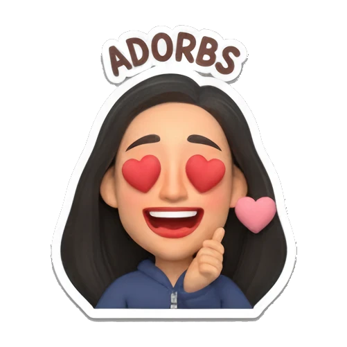 女孩爱心眼表情 Daily Moods of a Modern Girl sticker for expressive chats and social replies.