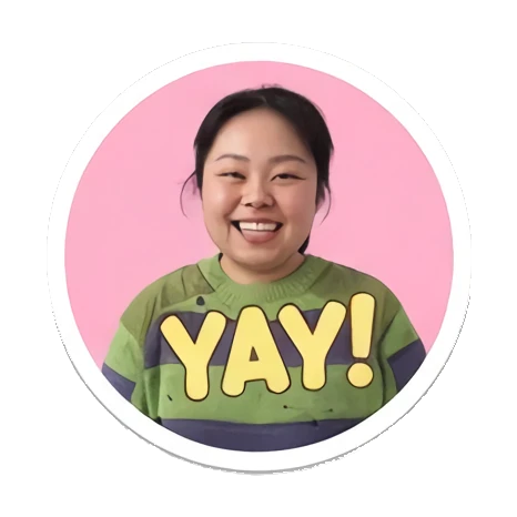 少女真人表情包 My Many Moods sticker for expressive chats and social replies.