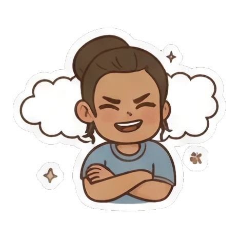 Happy girl laughing out loud, "LOL Dead". Girl's Daily Vibes sticker for expressive chats and social replies.