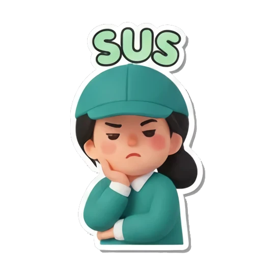 Sticker 7 from AI Sticker Pack, designed for expressive chats, social replies, and everyday reactions.