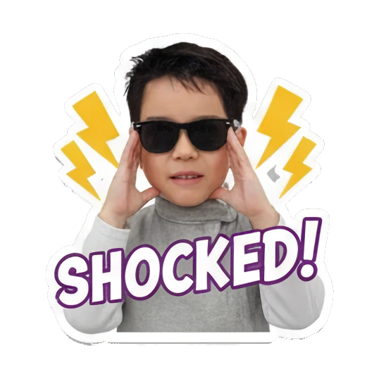 小男孩惊讶的表情 Little Boy Expressions sticker for expressive chats and social replies.