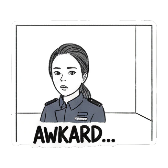 多种情绪反应 Quirky Agent's Daily Reactions sticker for expressive chats and social replies.