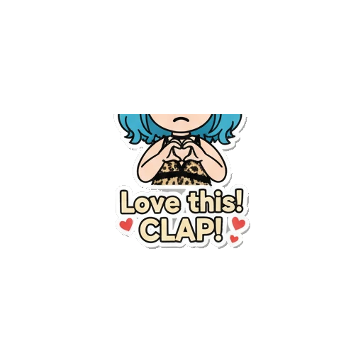 Blue-haired girl blushing and covering her face with hands with text Embarassed Blue-Haired Fashionista sticker for expressive chats and social replies.