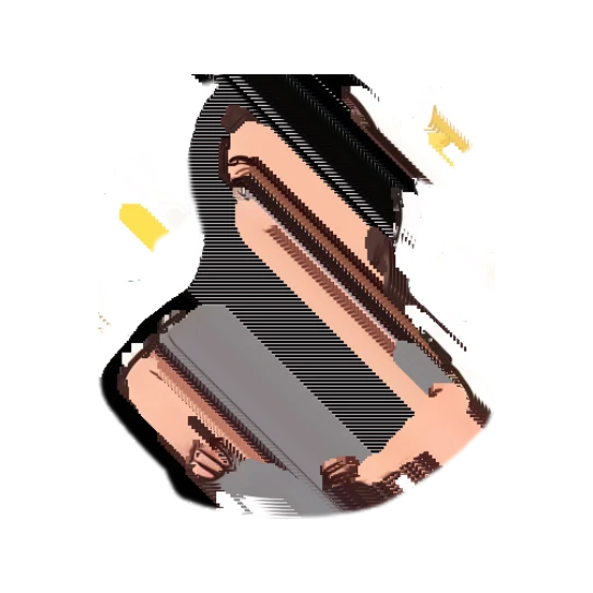 Young woman looking confident with hands on hips. My Daily Cartoon Life sticker for expressive chats and social replies.