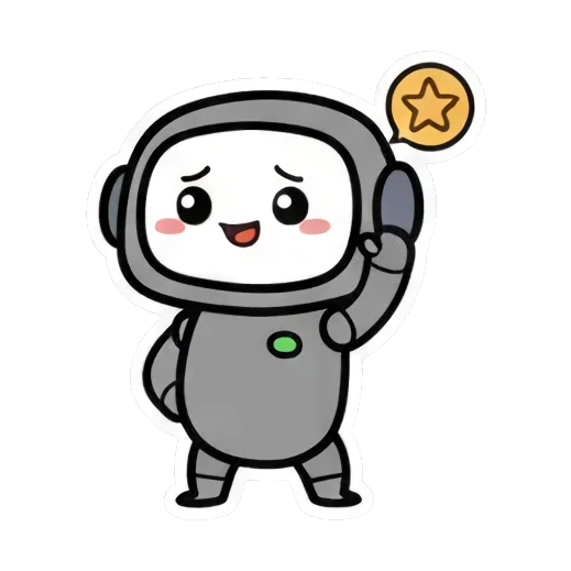 戴睡帽困倦睡觉 Cute Robot Daily Expressions sticker for expressive chats and social replies.