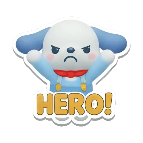 Sticker 16 from blue dog, designed for expressive chats, social replies, and everyday reactions.