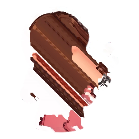 Girl clapping hands happily Cheerful Brown-Haired Girl sticker for expressive chats and social replies.
