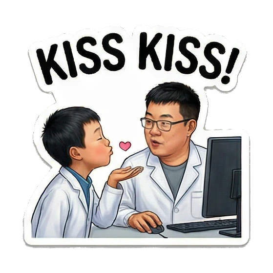 Sticker 7 from AI Sticker Pack, designed for expressive chats, social replies, and everyday reactions.